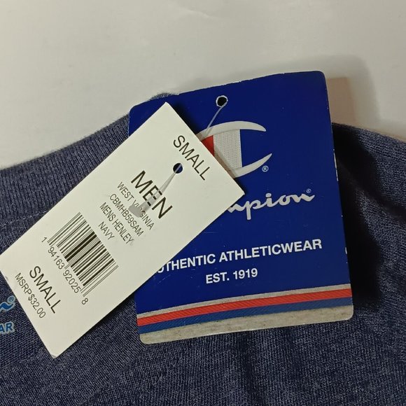 WVU Mountaineers Champions S Henley Shirt Long Sleeve West Virginia Mountaineers - Picture 5 of 9